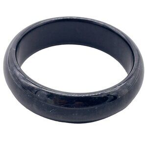 Natural Stone Cuff Bangle Bracelet Black